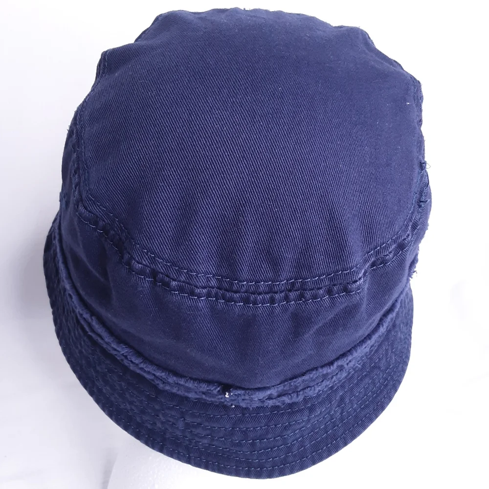 💎Snugabye Play JEu Kids Midnight Blue Raw Hem Bucket Cap Size 12-24M